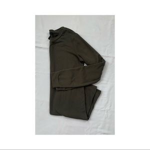 Olive Green Long Sleeve Dress